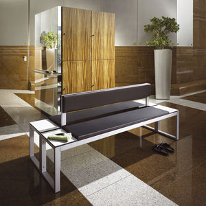 moderne Bank / Stahl / Zweisitzer
