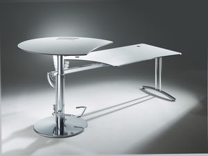 Metall-Schreibtisch / modern / Objektmöbel / höhenverstellbar