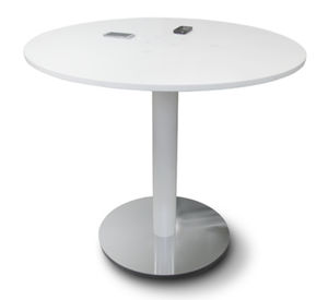 moderner Besprechungstisch / Metall / aus Corian® / intelligent