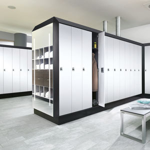 Stahl-Garderobenschrank / für öffentliche Einrichtungen / für Sportanlagen / für industrielle Nutzung