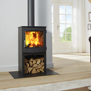 Holz-Kaminofen / Gusseisen / modern / 4 kW
