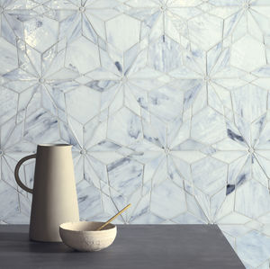 Innenraum-Mosaikfliese / Wand / Glas / Geometrische Motive