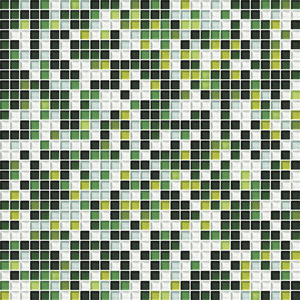 Innenraum-Mosaikfliese / Wand / Glas / quadratisch