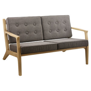 modernes Sofa / Stoff / Holz / für öffentliche Einrichtungen