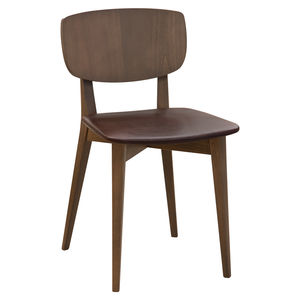 moderner Stuhl / Polster / Stoff / Holz