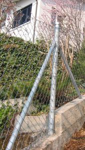 Gartenzaun / Maschendraht / Metall