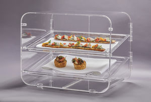 Ablageregal für Theken / für Nahrungsmittel / aus Acryl / für Bäckereien