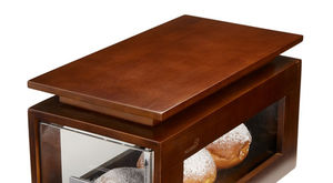 Tisch-Ablageregal / für Nahrungsmittel / aus Bambus / für Bäckerei