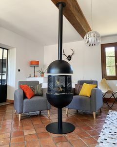 Bioethanol-Kamin / modern / offene Feuerstelle / Zentral