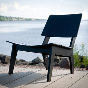 moderner Sessel / Polyethylen / recycelbar / umweltfreundlich