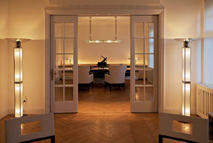 Leuchtsäule / Art Deco / Glas