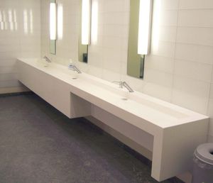Doppeltes Waschbecken - IMAGE 10 - IMAGE - Einbau / rechteckig / Corian®