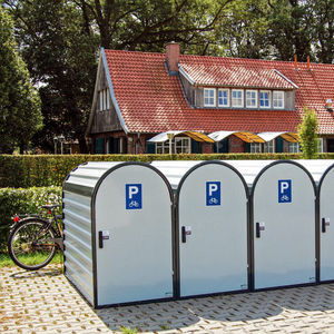 gesicherter Fahrradunterstand