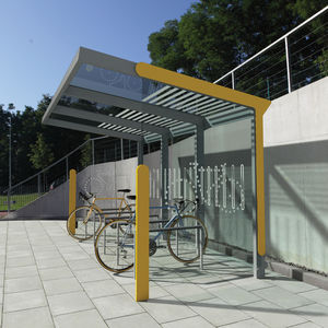 Stahl-Fahrradüberdachung