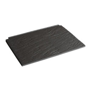 Falzdachziegel / aus Beton / Schieferoptik / Großformat