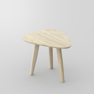 Couchtisch / originelles Design / aus Eiche / aus Nussbaum / Massivholz