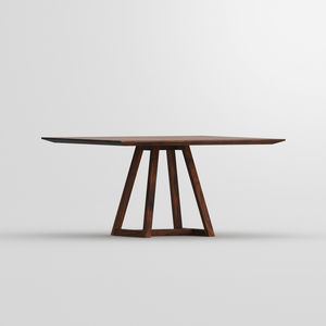 Design-Tisch / aus Esche / aus Eiche / Massivholz