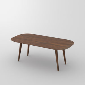 Designtisch / originell / aus Eiche / Massivholz / aus Nussbaum