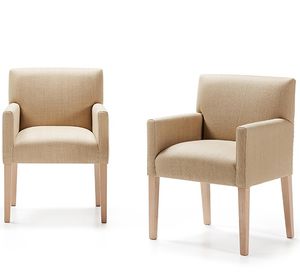 Moderner Esszimmerstuhl - NARA - MANUEL LARRAGA - Stoff / mit