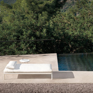 moderne Sonnenliege / Stoff / Aluminium / Garten