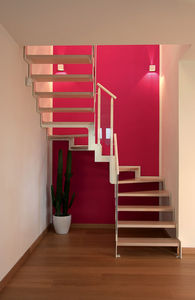 halbgewendelte Treppe