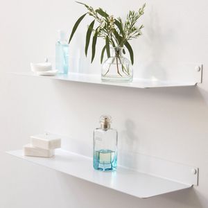 wandmontiertes Regal / modern / Stahl / Objektmöbel