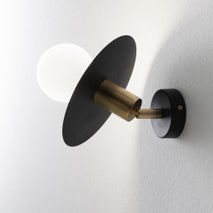 moderne Wandleuchte / Messing / Eisen / Glühlampen