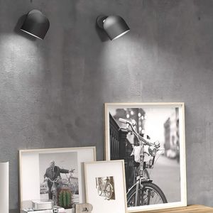moderne Wandleuchte / Metall / LED / schwarz