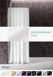weißer Duschvorhang