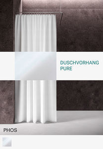weißer Duschvorhang