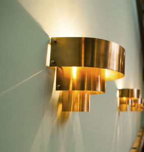 Wandleuchte / Art Deco / Kupfer / LED / Halogen