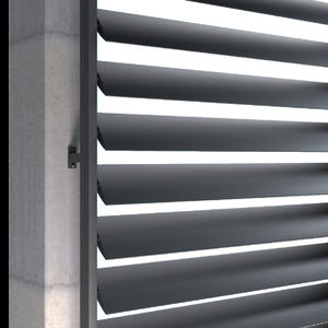 Aluminium-Sonnenschutzlamelle / für Fassaden / vertikal