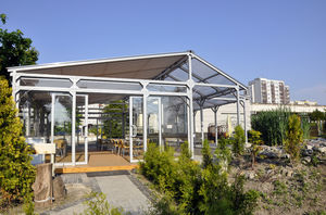 angebaute Pergola