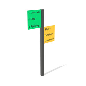 bodenstehendes Schild