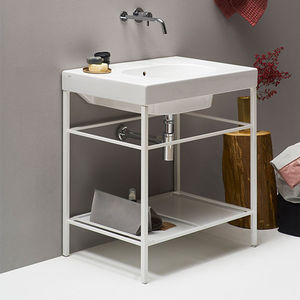 Waschbecken-Unterbau / Metall - OVAL - ex.t - LivingTec®