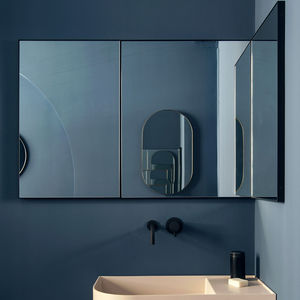 Wandmontierter Spiegel für Badezimmer - BON BON - ex.t - modern / rund