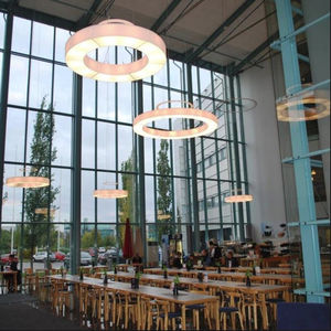 Hängelampe / modern / Nickel / Stoff