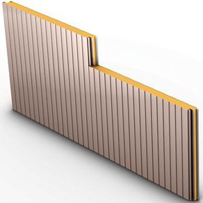 Sandwich-Dämmplatte / für Fassaden / Stahl-Deckblech / Polyisocyanuratkern