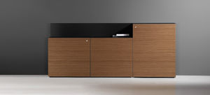 niedriger Aktenschrank / Laminat / modern