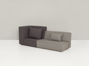 Modulsofa / modern / Stoff / mit hoher Rückenlehne