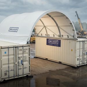 Vordach für Geschäftsgebäude