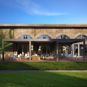 angebaute Pergola