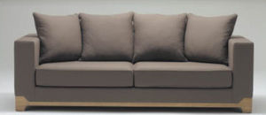 braunes Sofa