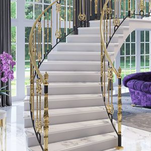Stahlgeländer / mit Stangen / Innenraum / für Treppen