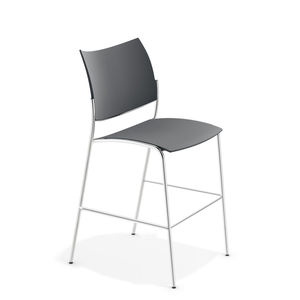 moderner Barstuhl / Polster / Stapel / 100% recycelbar