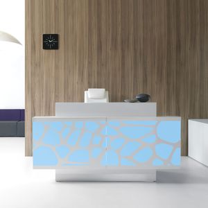 Plexiglas®-Empfangstheke / Metall / Laminat / Glas