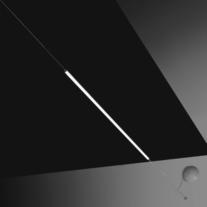 Hängelampe / modern / gestrichenes Aluminium / aus Methacrylat