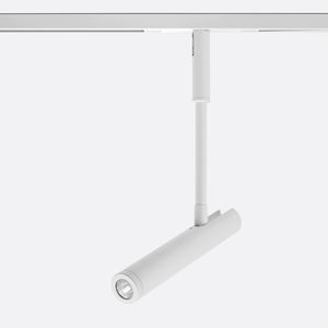 LED-Schienenleuchte / rund / gestrichenes Aluminium / für Geschäfte