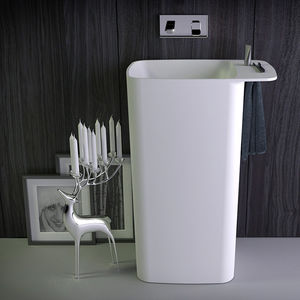 freistehendes Waschbecken / Mineralwerkstoff / modern
