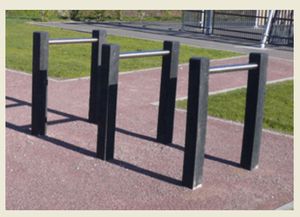 bodenstehende Fahrradstütze 1